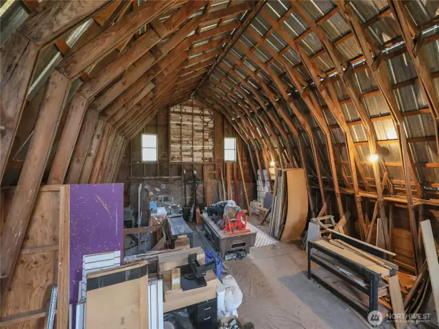 Upper level of haybarn