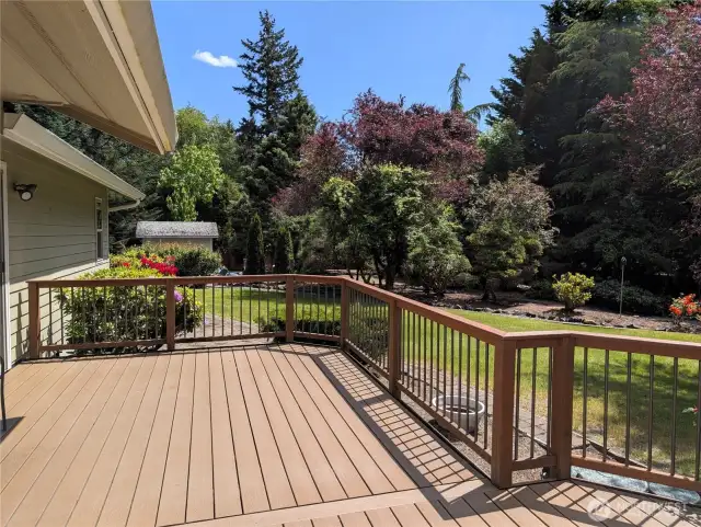 Full Length deck. to relax & enjoy the private, fenced backyard #2835 Cooper Point Rd NW, Olympia, WA 98502