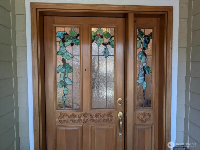 Stained Glass Entry. #2835 Cooper Point Rd NW, Olympia, WA 98502