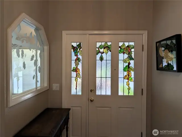 Stained Glass Entry. #2835 Cooper Point Rd NW, Olympia, WA 98502