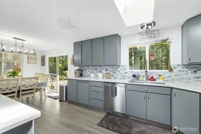 Plenty of prep space, natural light, and a view from the sink—because the little moments matter.