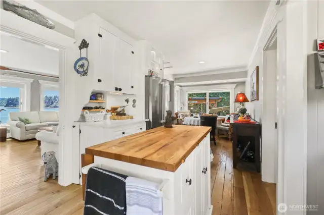 Modern kitchen is a bright and airy space designed for both style and function.