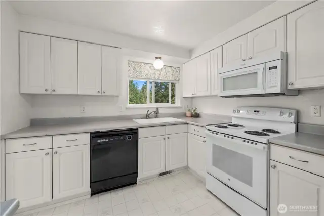 Light and bright east facing kitchen.