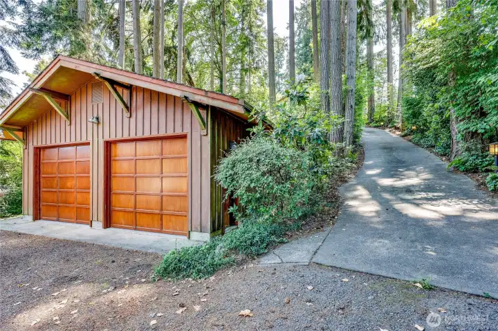 Detached garage with space for shop