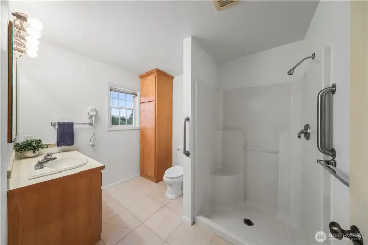 Primary Bath with walk-in shower