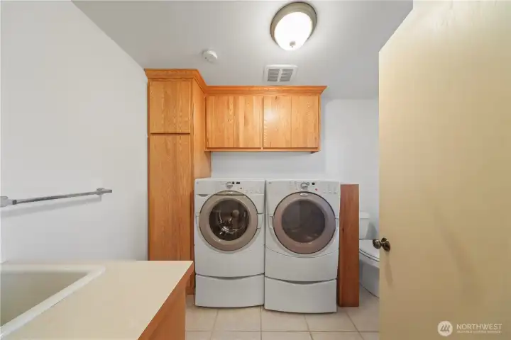 Laundry room & half bath