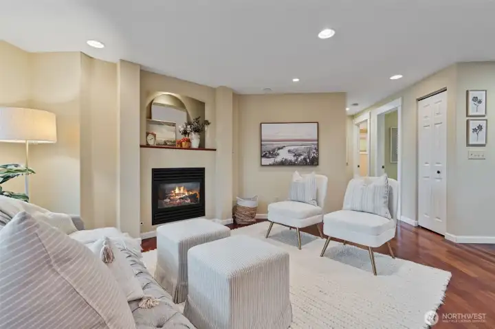 Living Room with Fireplace
