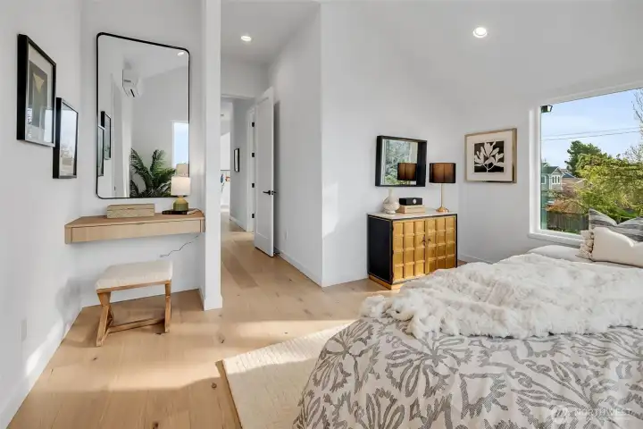 Primary Suite with makeup table.