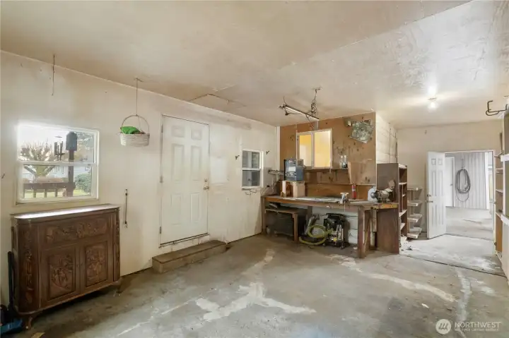 Looking out other door and out into covered 2nd patio area