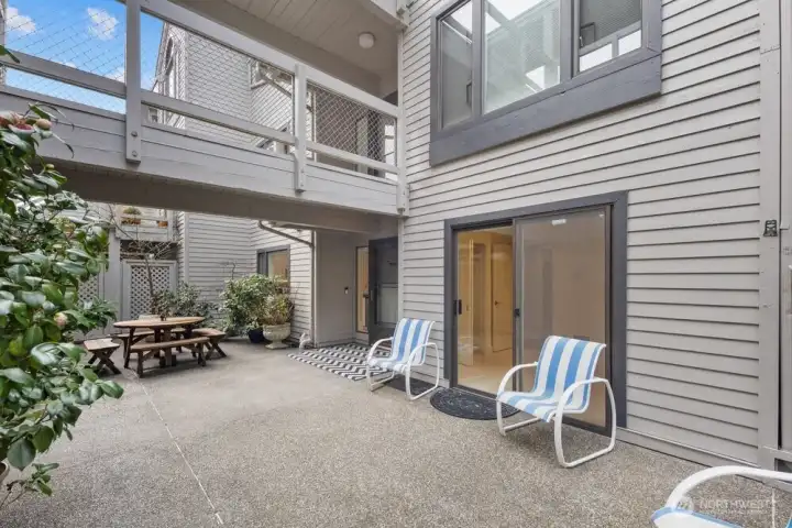Front patio sliding door to 2nd bedroom