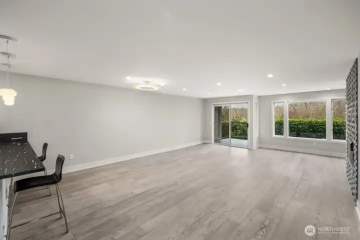 Open and filled with natural light