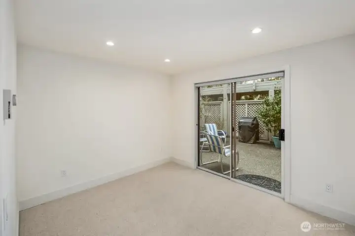 2nd Bedroom with Access to Outside