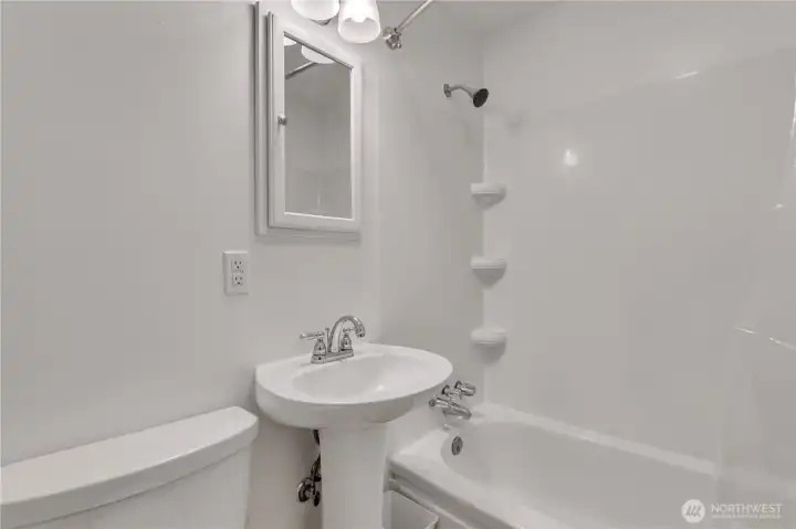 Unit C... remodeled bathroom