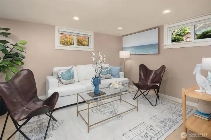 Lower level rec room