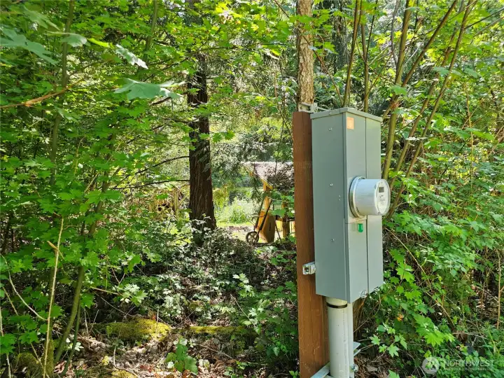 PUD electricity and fiber optic internet are installed!