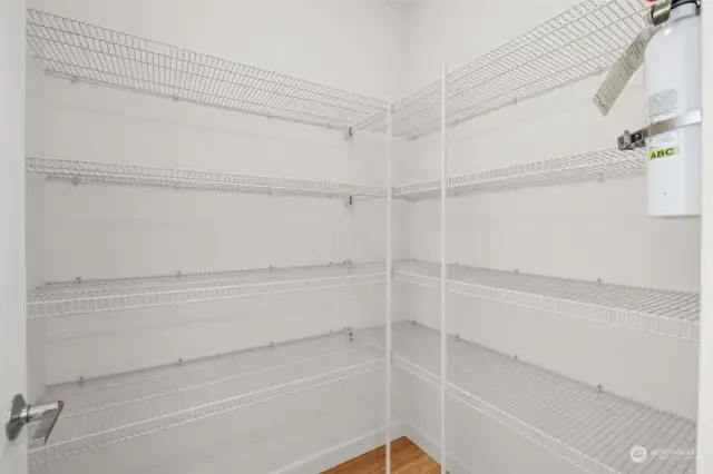 Walk in pantry perfect for those Costco runs!