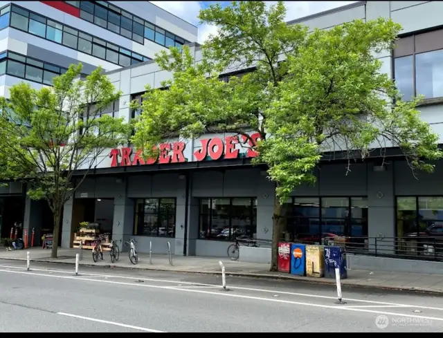 A convenient walk down the street to Trader Joe's to load up on all your favorite your snacks and groceries!