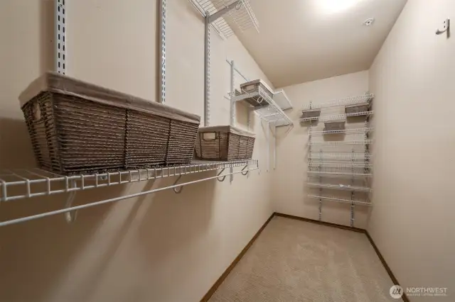 Primary walk in cLoset