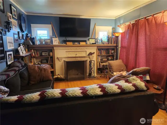 living fireplace