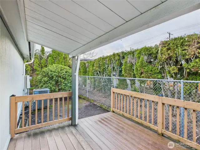 Covered Deck off of Dining Room