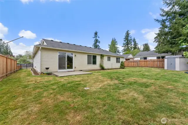 Fenced Back Yard