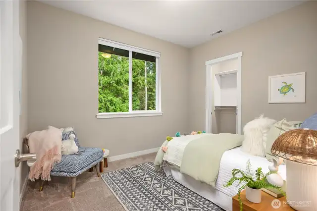 Third bedroom on the east side of the upper level.