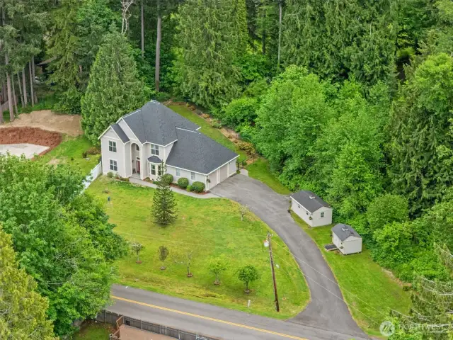 Beautiful home on large corner lot in very desirable neighborhood.