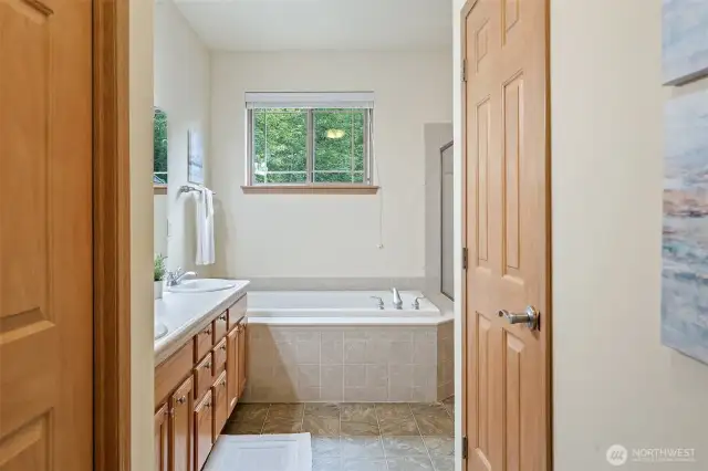 Primary bathroom.