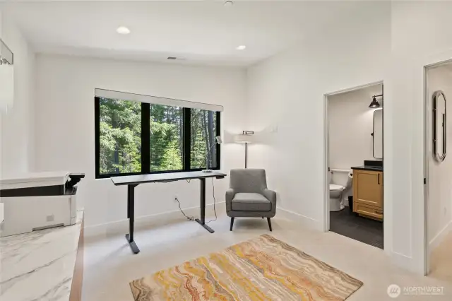 Upstairs Bedroom/Study with ensuite bathroom