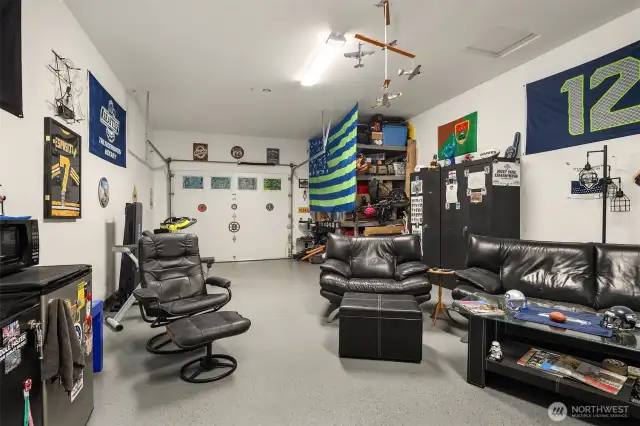 This is a fabulous hobby/storage or hang out space