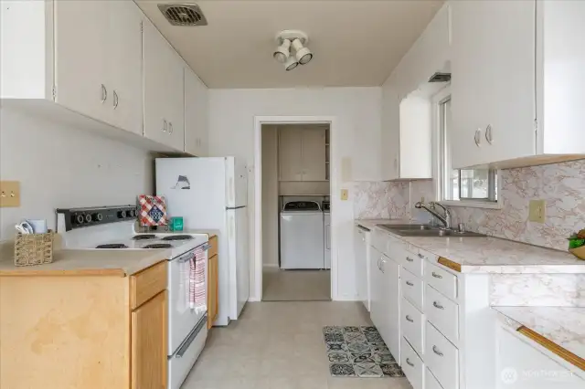 This could become a classic cottage kitchen with just a little love.
