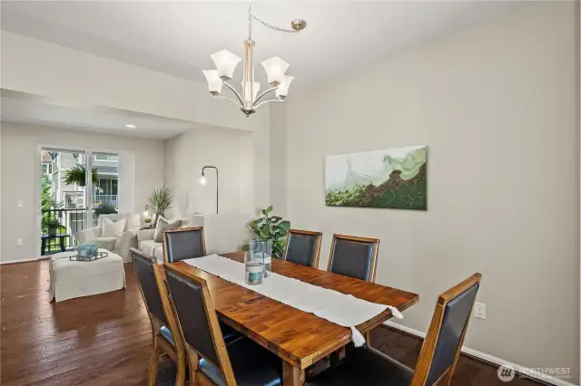 Designated dining area.
