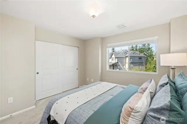 Ample closet space.
