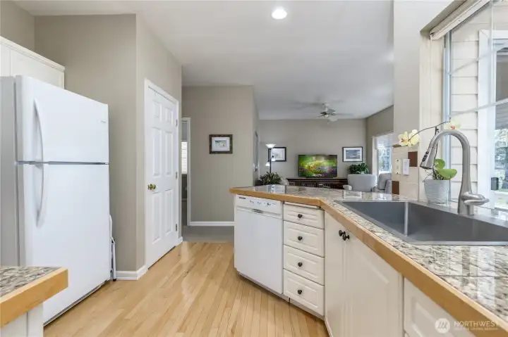 Central air conditioning keeps you comfortable throughout the warm months. The home is wired for generator for peace of mind during the stormy season.