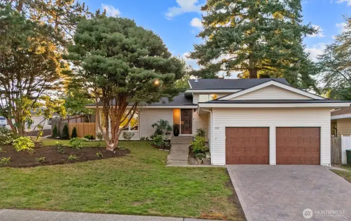 Situated on a 8562 sf corner lot