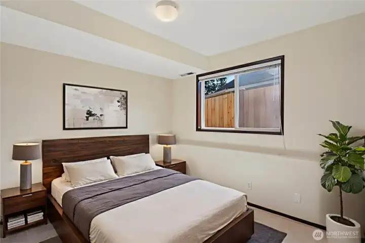 Lower level 4th Bedroom Virtually Staged