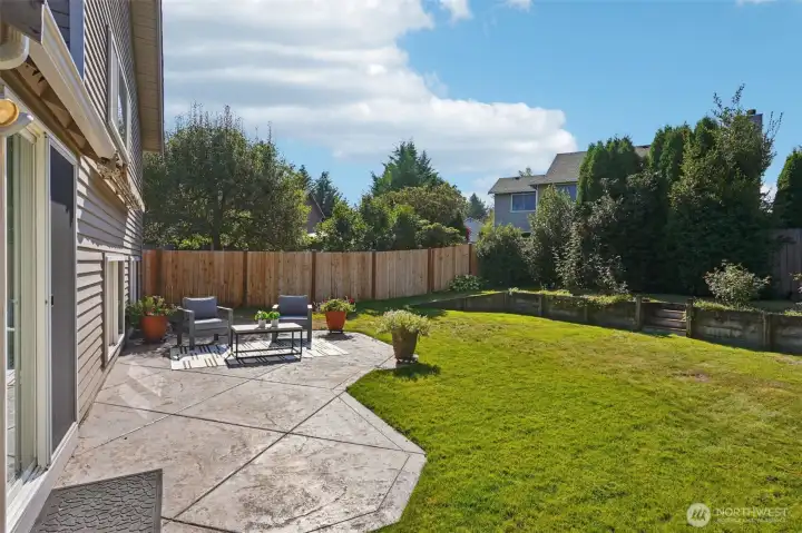 Private Backyard and Patio