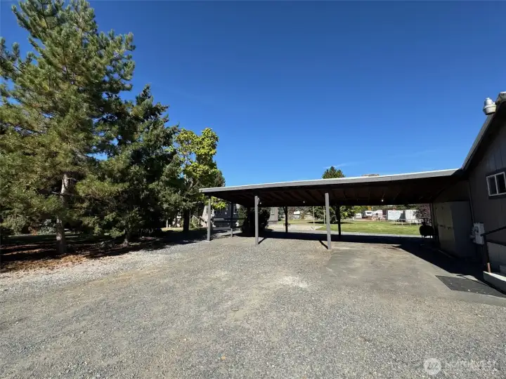 Detached Carport Parking for 3