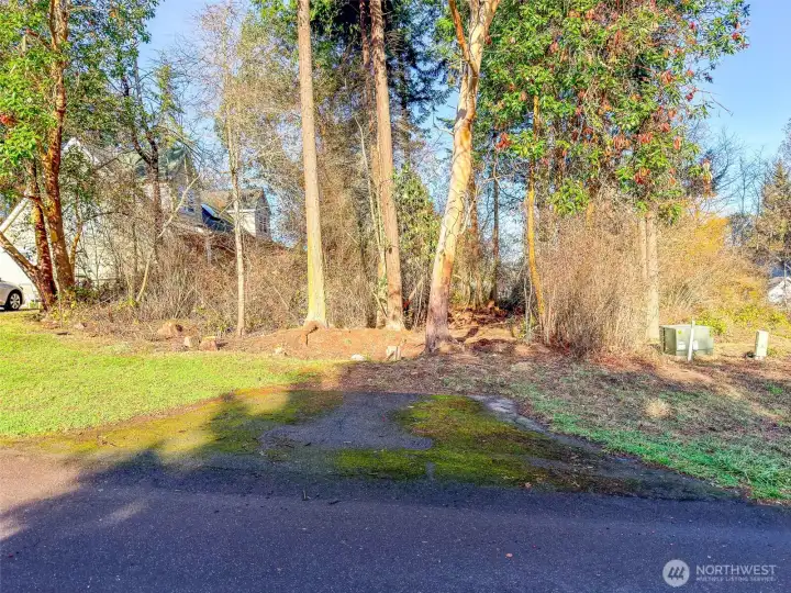 5,000 sq' Lot.  Apron to the property.  Level.  Utilities (water and sewer) in the street.