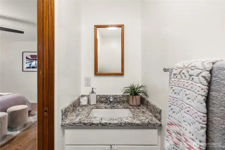 Half bath off primary