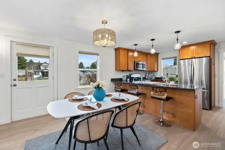 You have both casual dining and counter seating