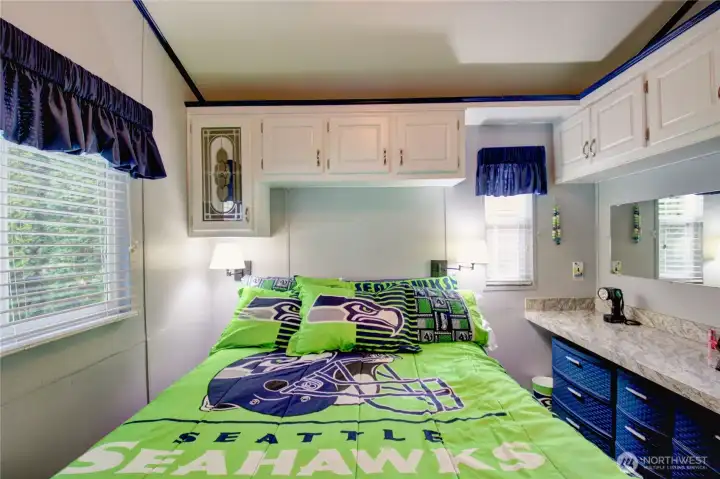 Nice sized bedroom with lots of storage and large closet