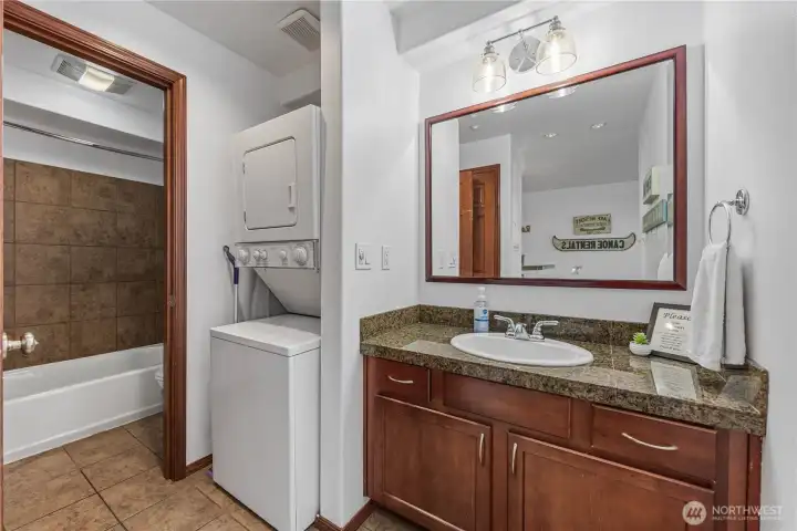 Enjoy the convenience of a separate vanity space.