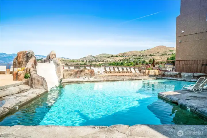 Bask in the sun while enjoying a meal from the Bistro.