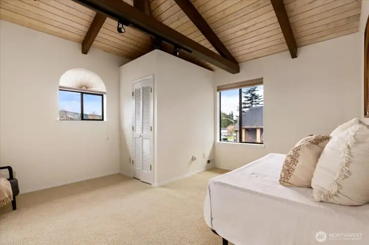 Bedroom number three with plenty of storage