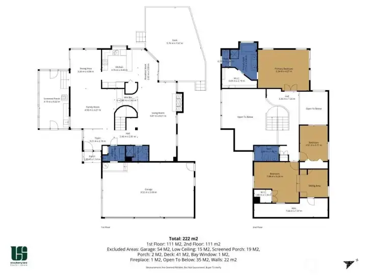 Floorplan of both level one and two