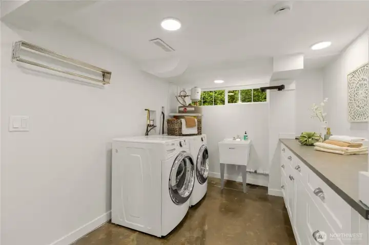Washer & Dryer in the Basement