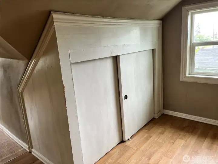 Finished attic cubby