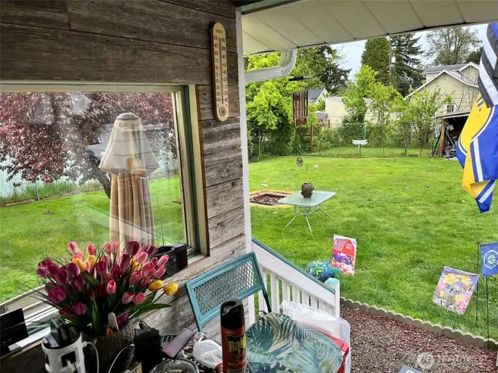 View of back yard