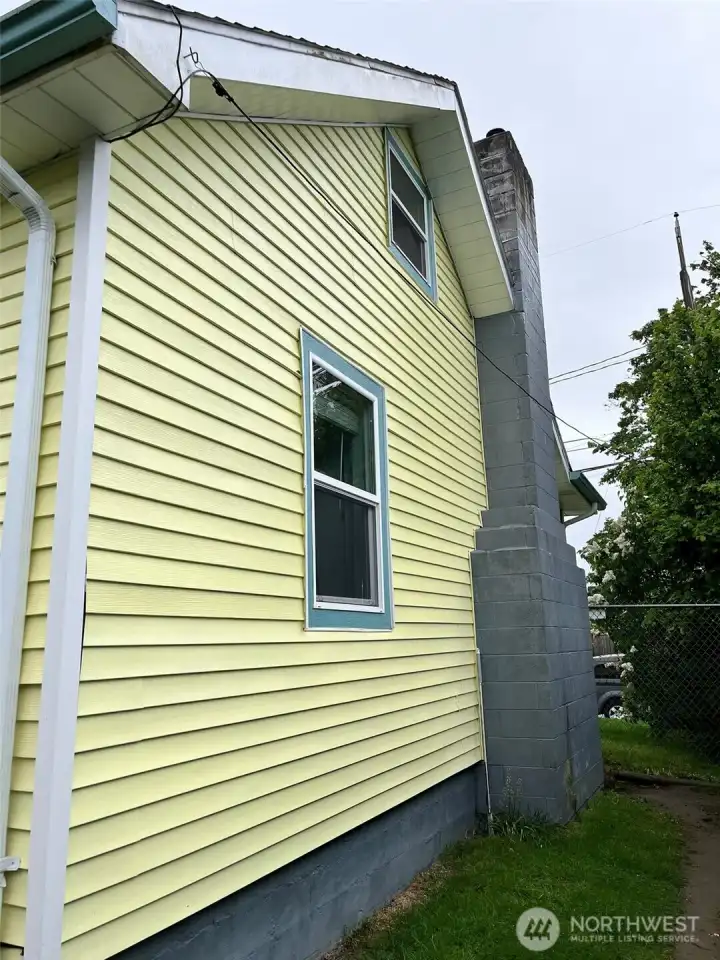 North side of home